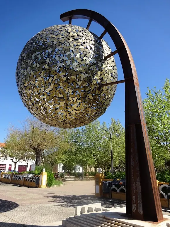 Sol - sistema solar a escala de la comarca de Ciudad Rodrigo