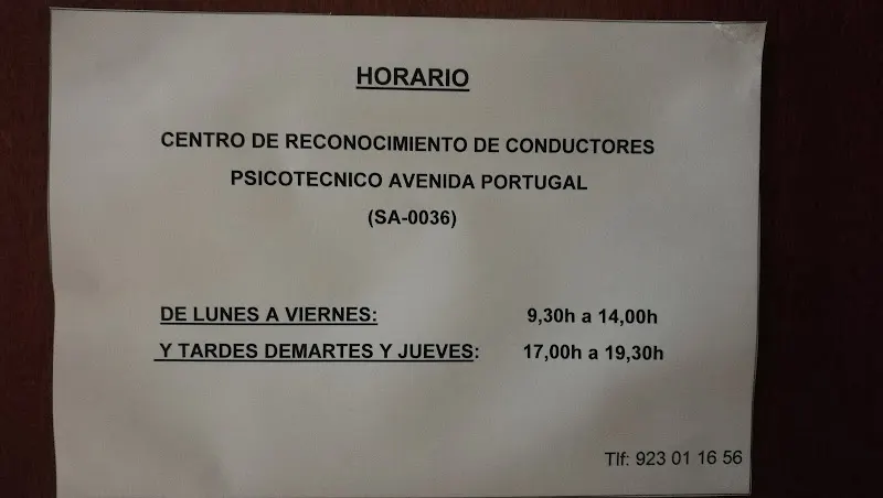 CRC PSICOTÉCNICO AVENIDA PORTUGAL